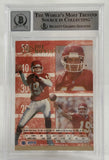 1994 Ultra #145 Joe Montana Auto Kansas City Chiefs BAS Autograph 10