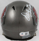 Warren Sapp Signed Buccaneers 97-13 Speed Mini Helmet w/SB Champs-Beckett W Holo