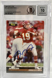 1995 Pro Line #12 Joe Montana Auto Kansas City Chiefs BAS Autograph 10