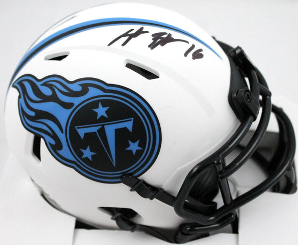 Treylon Burks Signed Tennessee Titans Lunar Speed Mini Helmet-Beckett W Hologram