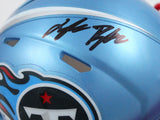 Treylon Burks Signed Tennessee Titans Flash Speed Mini Helmet-Beckett W Hologram