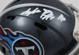 Treylon Burks Autographed Tennessee Titans Speed Mini Helmet-Beckett W Hologram