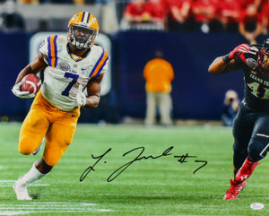 Leonard Fournette Signed LSU Tigers 16x20 Against Texas Tech Photo- JSA W Auth