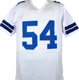 Randy White Autographed White Pro Style STAT Jersey w/HOF-Prova *Silver