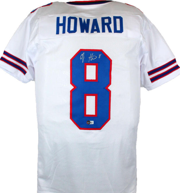 O.J. Howard Autographed White Pro Style Jersey-Beckett W Hologram *Silver