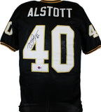 Mike Alstott Autographed Black College Style Jersey-Beckett W Hologram *Black