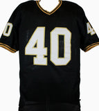 Mike Alstott Autographed Black College Style Jersey-Beckett W Hologram *Black