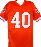 Mike Alstott Autographed Orange Pro Style Jersey w/A-Train-Beckett W Hologram