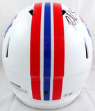 Richard Seymour Signed Patriots 90-92 F/S Speed Helmet w/HOF SB Champs-BAW Holo