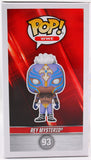 Rey Mysterio Autographed Funko Pop Figurine #93- Beckett Hologram *Blue