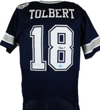 Jalen Tolbert Autographed Blue Pro Style Jersey-Beckett W Hologram *Black