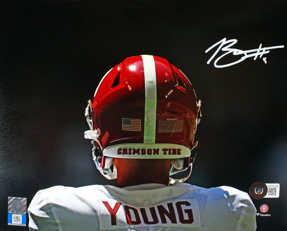 Bryce Young Autographed Alabama Crimson Tide 8x10 Back View-Beckett W Hologram