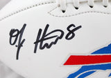 O.J. Howard Autographed Buffalo Bills Logo Football-Beckett W Hologram *Black