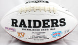 Richard Seymour Autographed Oakland Raiders Logo Football-Beckett W Hologram