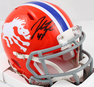 John Lynch Signed Denver Broncos 1966 Speed Mini Helmet *Front-Beckett W Holo