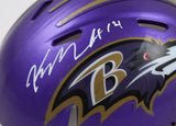 Kyle Hamilton Signed Baltimore Ravens Flash Speed Mini Helmet-Beckett W Hologram