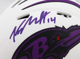 Kyle Hamilton Signed Baltimore Ravens Lunar Speed Mini Helmet-Beckett W Hologram