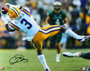 Odell Beckham Jr. Autographed LSU 16x20 Catch Photo-Beckett W Hologram *Black