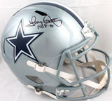 Tony Dorsett Autographed Dallas Cowboys F/S Speed Helmet w/HOF-Beckett W Holo