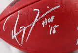 Ray Lewis Ed Reed Autographed NFL Duke Football w/HOF-Beckett W *Silver