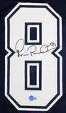 Michael Irvin Autographed Blue Pro Style Jersey L*8-Beckett W Hologram *Black