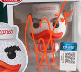 Ray Lewis Autographed Miami Hurricanes Funko Pop Figurine #12- Beckett W Holo