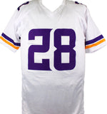 Adrian Peterson Autographed White Pro Style Jersey- Beckett W Hologram *8