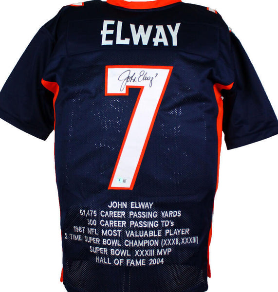 John shops Elway Signed Shirt