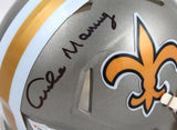 Archie Manning Autographed New Orleans Saints Flash Speed Mini Helmet-Fanatics