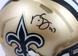 Darren Sproles Autographed New Orleans Saints Speed Mini Helmet- Beckett W Holo