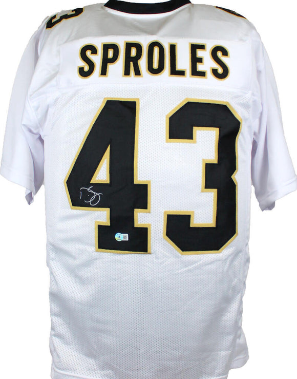 Darren Sproles Autographed White Pro Style Jersey-Beckett W Hologram *Silver