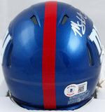 Michael Strahan Signed New York Giants Speed Mini Helmet W/HOF-Beckett W Holo