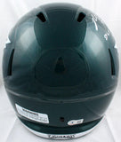 Brent Celek Signed Eagles F/S Speed Helmet w/SB Champs-Beckett W Hologram