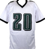 Brian Dawkins Autographed White Pro Style Jersey - Beckett W Hologram *Silver