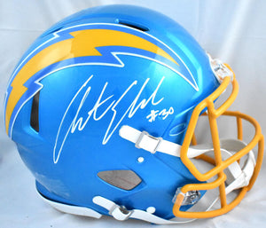 Austin Ekeler Signed Los Angeles Chargers F/S Flash Speed Authentic Helmet- PSA