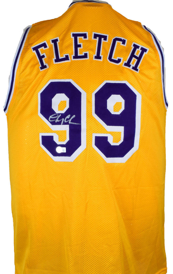 Chevy Chase Autographed Gold Fletch Pro Style Jersey - Beckett W Hologram