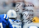 Kwity Paye Autographed Colts 16x20 FP Yell Photo w/STATS-Beckett W Hologram