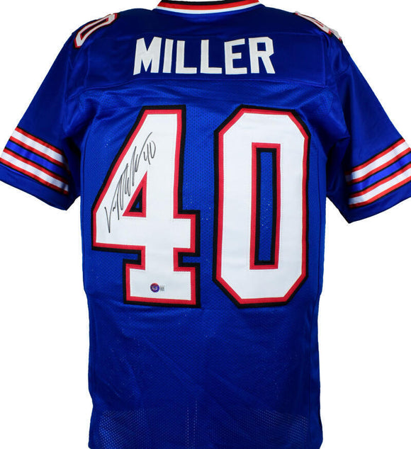 Von Miller Autographed Blue Pro Style Jersey-Beckett W Hologram *Black *4