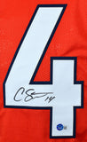 Courtland Sutton Autographed Orange Pro Style Jersey #- Beckett W Hologram