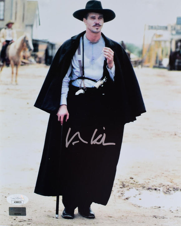 Val Kilmer Autographed Tombstone 8x10 Cane Photo -JSA *Silver