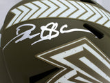 Deion Sanders Signed Falcons F/S Salute to Service Speed Helmet- Beckett W Holo