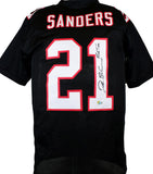 Deion Sanders Autographed Black Pro Style Jersey w/Primetime- Beckett W Hologram