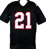 Deion Sanders Autographed Black Pro Style Jersey w/Primetime- Beckett W Hologram