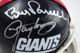 Bill Parcells Lawrence Taylor Signed New York Giants Mini Helmet- Beckett W Holo