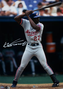 Vladimir Guerrero Sr. Signed Montreal Expos 16x20 Batting Photo- Beckett W Holo