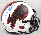 Josh Allen Autographed Bills F/S Eclipse Speed Authentic Helmet- Beckett W