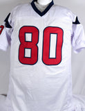 Andre Johnson Autographed White Pro Style Jersey- Beckett W Hologram *Black