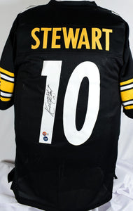 Kordell Stewart Autographed Black Pro Style Jersey- Beckett W Hologram *Black