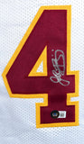 Rypien Riggins Williams Signed White Pro Style Jersey w/SB MVP- Beckett W Holo