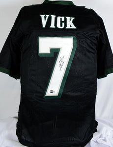 Michael Vick Autographed Black Pro Style Jersey - Beckett W Hologram *Black